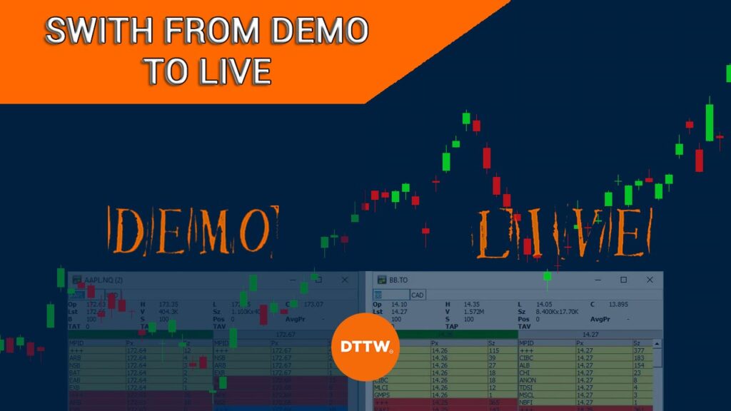 switch from demo to live